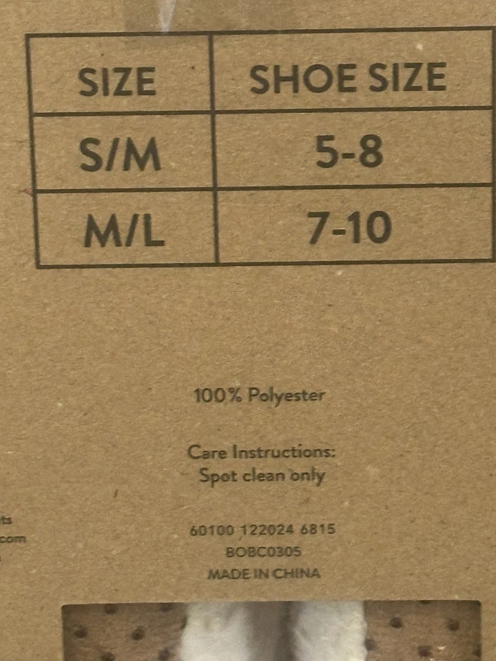 Zapatillas mullidas blancas Born para mujer talla M/L 7-10 Foto 4 de 4