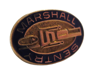 MARSHALL SENTRY Vintage ENAMEL Lapel PIN 10KGF