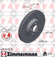 2X Zimmermann Bremsscheibe Formula S 400.5575.30 FüR Mercedes Klasse Model S206