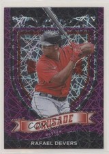 2021 Panini Chronicles Crusade Purple Velocity Prizm Rafael Devers #11 0q3h