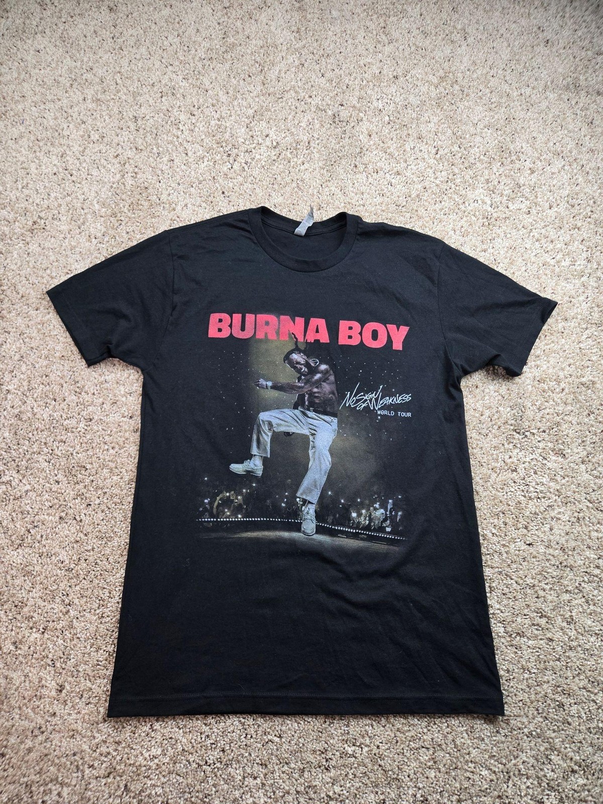 T Shirt Black No Sign Of Weakness Graphic Tour 2025
