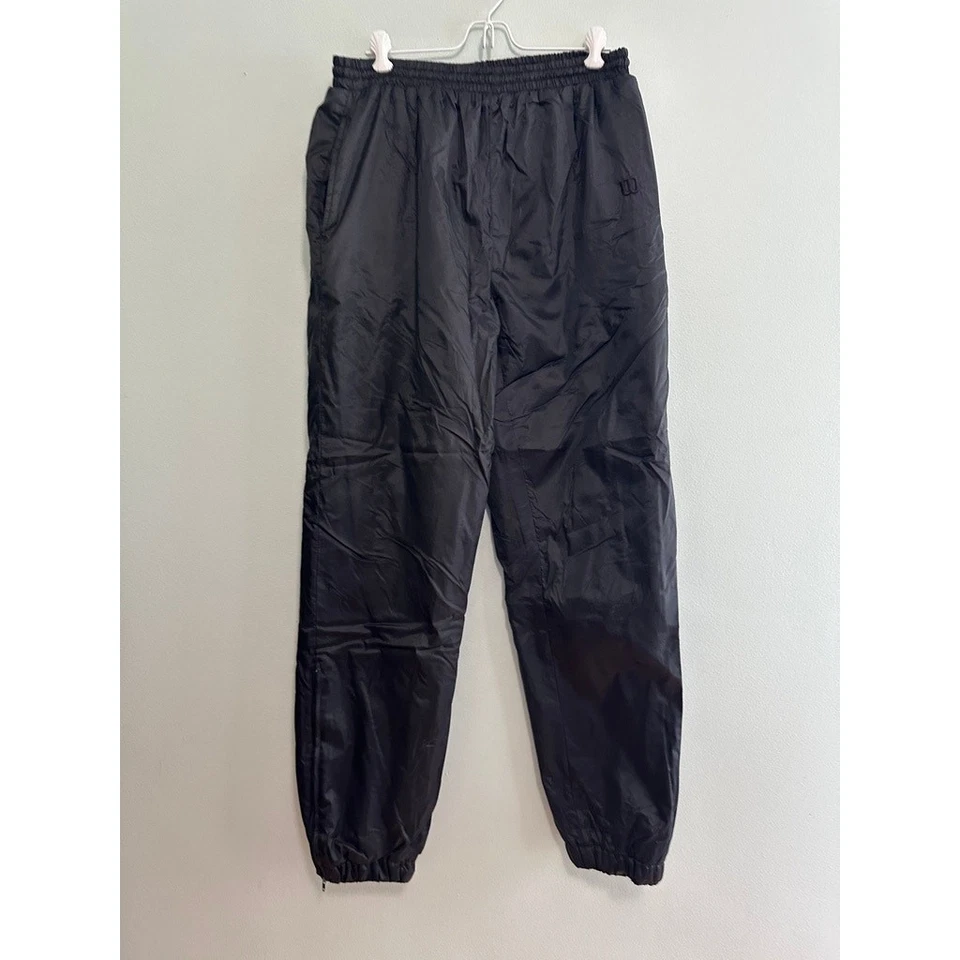 Vintage Y2K Wilson black fleece lined windbreaker pants size S - Image 2 of 4