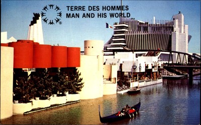 Expo 67 ~ Man and His World ~ Montreal Canada ~ Gondola Ride on Ile Notre Dame