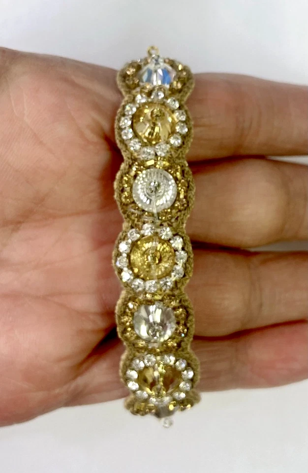 HSN Deepa By Deepa Gurnani Gold Color Mallorie Large Stone Bracelet - Image 3 of 4
