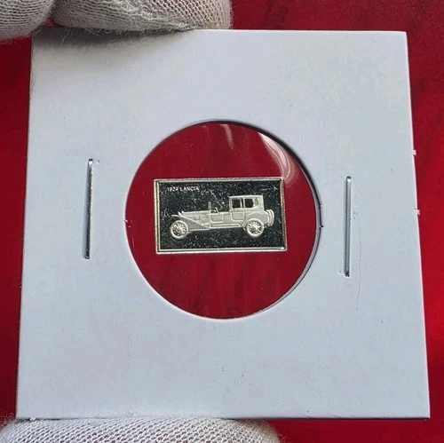 Vintage 1924 Lancia Car - 1.6 Gram .925 Sterling Silver Mini Bar Proof Ingot