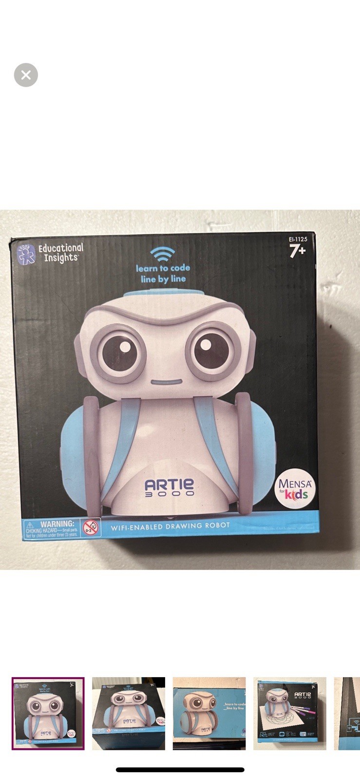 Educational Insights Artie 3000 The Coding Robot Stem Toy WiFi Drawing Robot