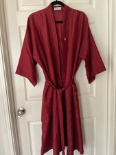 Mens Christian Dior Burgundy Satin feeling Robe