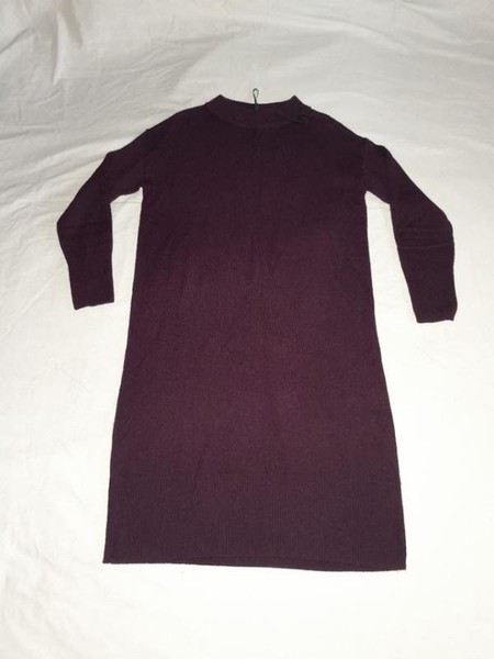 Women Hobbs Dress Burgundy Wool 34 / XS / 42
