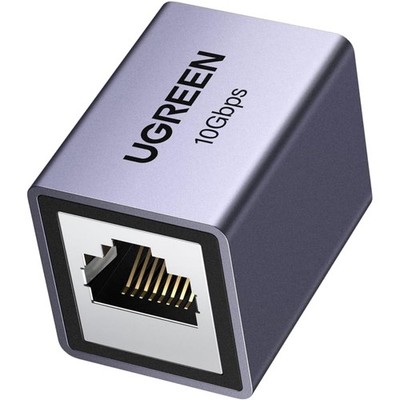 LAN Kabel Verlängerung Kupplung RJ45 10Gigabit Ethernet Cat7 Cat6 Cat5e Grau