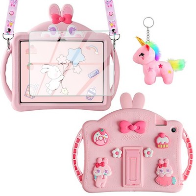 WESADN for Samsung Galaxy Tab A9+/ A9 Plus Case Kids Girls with Pink 