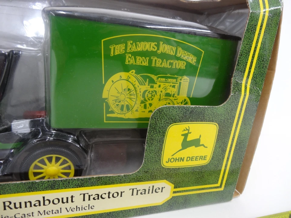 Remolque tractor Runabout Ertl John Deere 1918 de colección vehículo fundido a presión 1/25 NUEVO Foto 4 de 4
