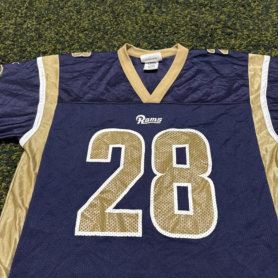 Camiseta deportiva de malla de fútbol americano Puma vintage de los St. Louis Rams Marshall Faulk #28 juvenil XL Foto 3 de 4