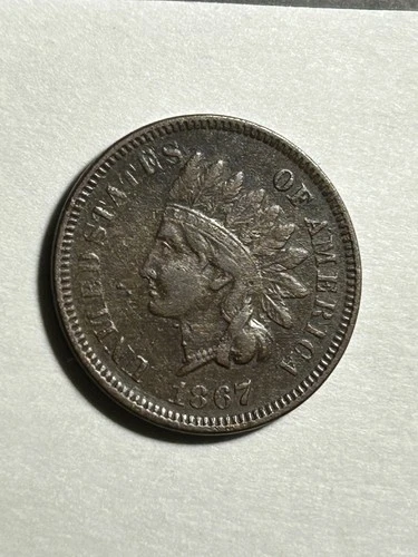 1867 Indian Head Cent.  VF- FULL  LIBERTY- Great Album Coin!🔥