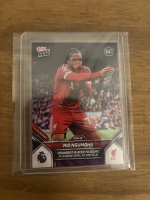 2025-26 Topps Now Premier League Rio Ngumoha RC Liverpool  