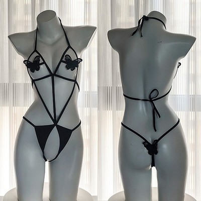 Body Dessous f??r Damen in klassischem Schwarz mit sinnlicher Schn??rung