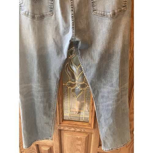 Levi's 505 Regular Fit Straight Leg Medium Wash Denim Blue Jeans Men Size 38x30 - Afbeelding 11 van 16