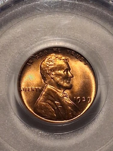 🔥1939 IC LINCOLN CENT WHEAT BACK PCGS MS 66 RD "NICE RED CENT!