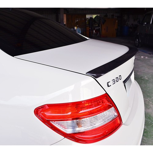 Carbon Fit For Mercedes Benz C250 W204 A TYPE REAR TRUNK SPOILER 08-13 - Picture 6 of 6