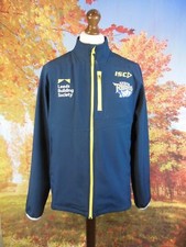 Leeds Rhinos Rugby League blue Softshell Tracksuit Jacket. UK men's size Large