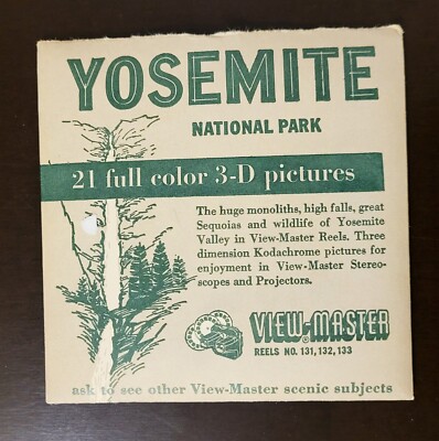  Viewmaster Set Countries California,Yosemite National Park  View-master Set 
