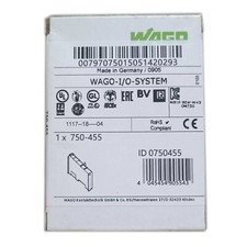 Image of New In Box WAGO 750-455 4-Channel Analog Input PLC Module *