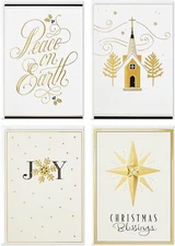 Boxed Religious Christmas Cards Assortment Peace on Earth (4 Designs 24