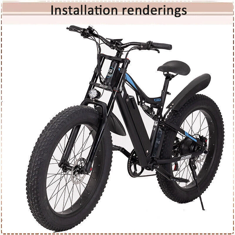 26*4.0" Fat Bucklos MTB Air Suspension Fork Beach/Snow/Electric Bike Forks - Image 3 of 4