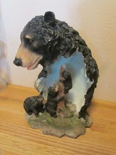 Black Bear Figurine Night Light - Turns Different Colors