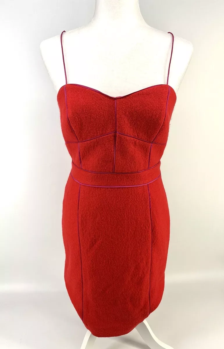 banana republic red dress