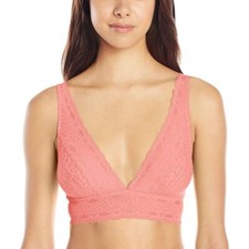 Wacoal Halo 811205 Soft Cup Wire-Free Lace Plunge Bra - 30, Conch Shell 5863