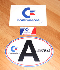 Commodore Amiga Very Rare Vintage Stickers / sticker set