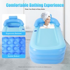 Aufblasbare Badewanne Duschbadewanne mobil Spawanne Bade 160 cm Indoor Outdoor