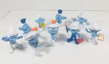 Vintage Lot Of 9 McDonald’s Smurf’s Characters