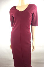 Love J Women's Burgundy Bodycon Midi Dress Size Medium