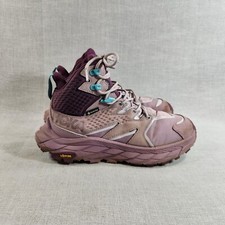 Hoka One One Anacapa Gore-Tex Purple Waterproof Womens Size 6 B Hiking Mid Boots