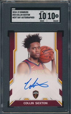 【99シリ RC AUTO】COLLIN SEXTON　DONRUSS 2018-19 Donruss COLLIN SEXTON RC Next Day SGC 10 Pristine 10