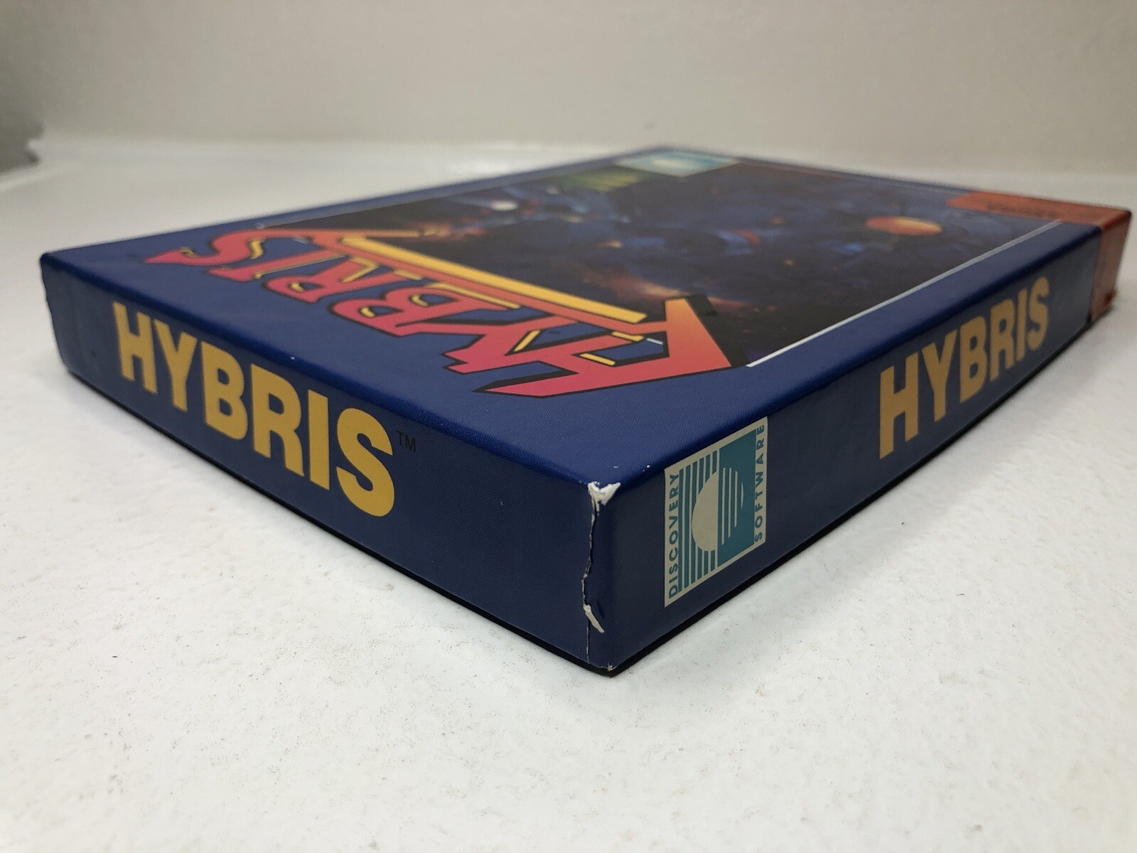 Hybris Commodore Amiga Game 1988 Discovery Software disk PC CLEAN CIB box RARE