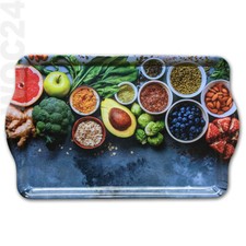 48 x 30 Kunststoff Melamin Serviertablett Frühstückstablett Tablett Früchte Obst