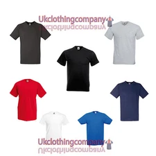 Mens Fruit Of The Loom Valueweight V-Neck T-Shirt - v-neck adult tops