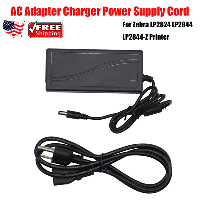 AC Adapter Charger Power Supply Cord For Zebra LP2824 LP2844 LP2844-Z Printer