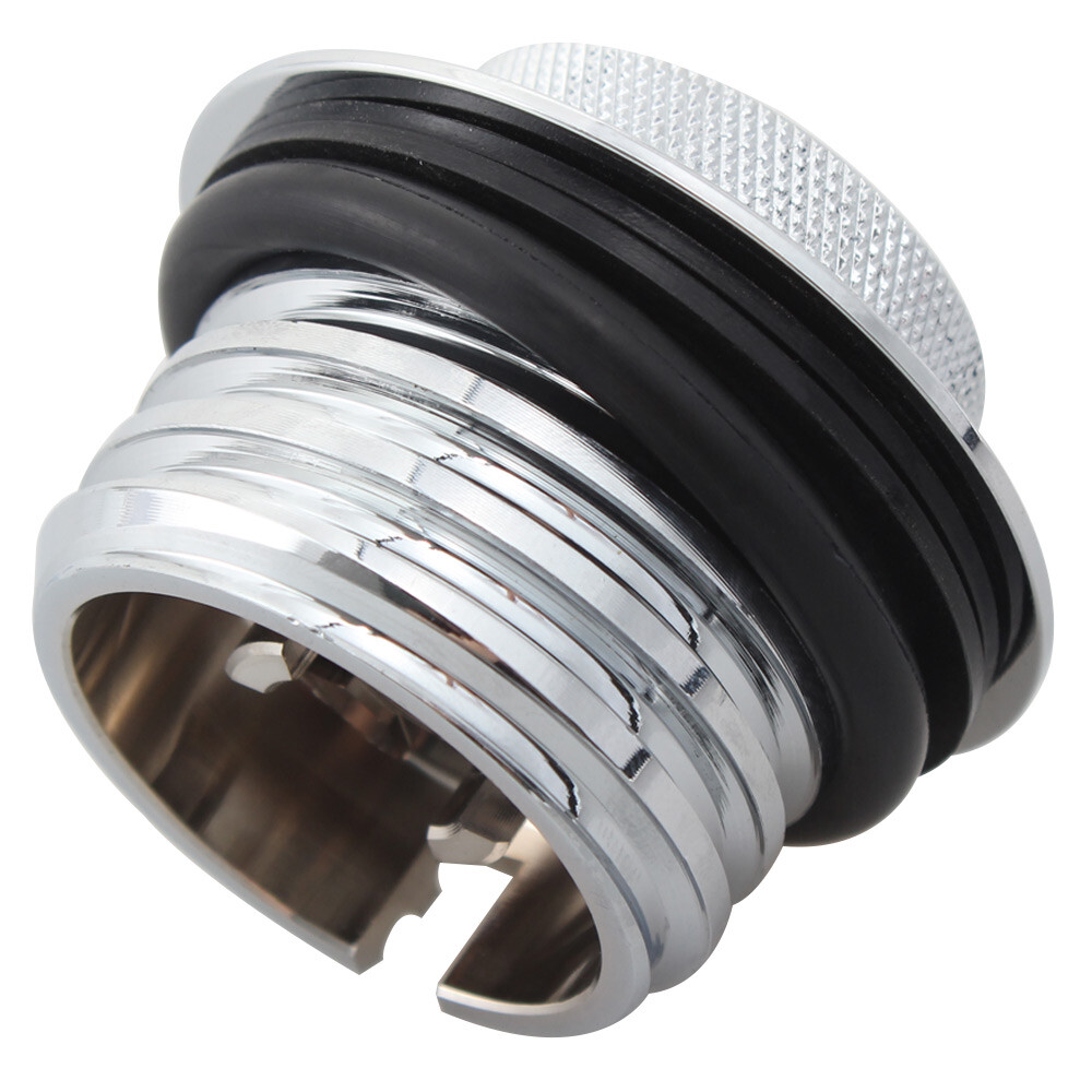 Gas Cap Sportster Pop-Up Vented Gas Cap For Harley Softail, Dyna, Sportster - Chrome Billet Aluminum Harley Flush Mount Gas Cap - Foto 6