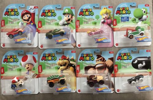 Hot Wheels Character Cars Super Mario Kart Complete Collection Set Lot |  eBay
