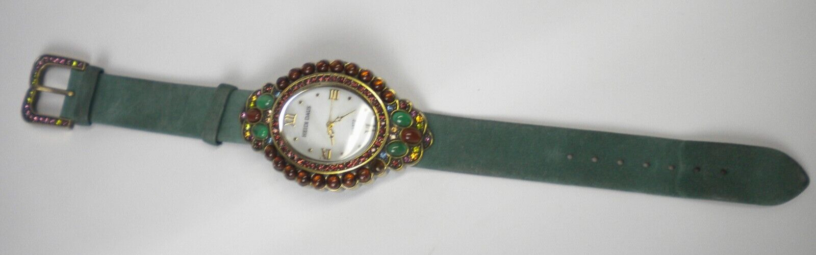 Signed Heidi Daus Multicolor Rhinestone Roman Wat… - image 2