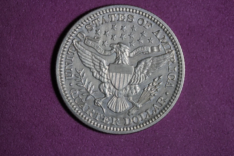 ESTATE FIND 1915- PROOF BARBER QUARTER #K42979 - Image 2 of 2