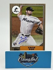 Zach Pop 2022 Topps Update 1987 35th Anniversary Parallel Auto /50 RC