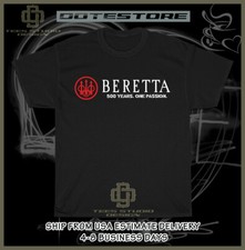 New BERETTA Firearms Gun Red Logo Men's T-Shirt American Dotees Tee Shirt