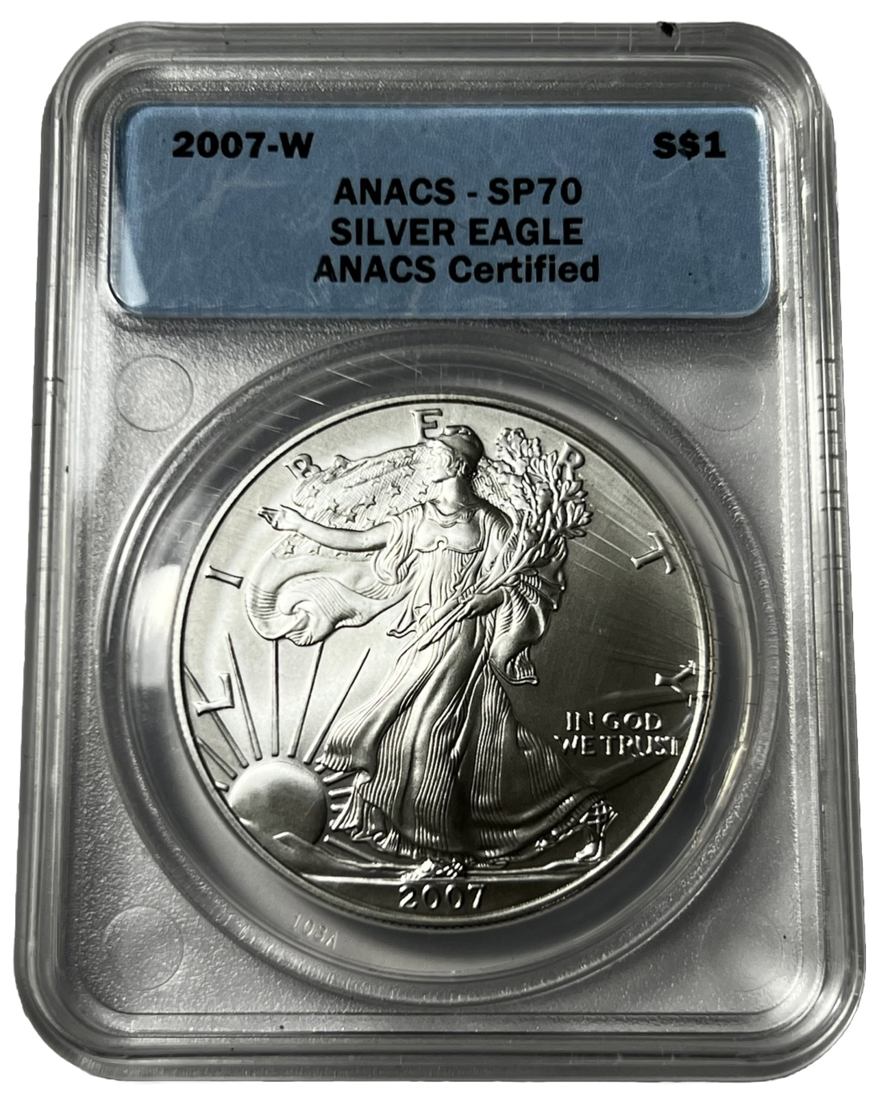 ANACS 2007W SP70 .999 Fine Silver American Eagle eBay