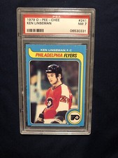 1979 O-PEE-CHEE #241 KEN LINSEMAN RC FLYERS PSA 7