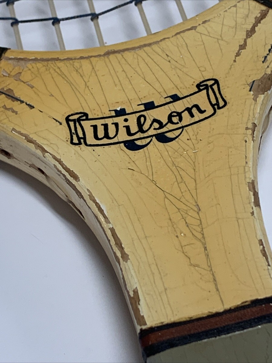 Raquette de tennis vintage Wilson Bobby Riggs Golden State en bois, avec renfort et housse - Canada