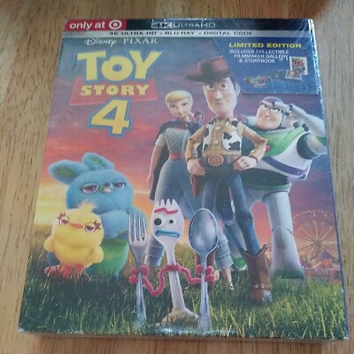 Toy Story 4 Target Limited Edition 4K Blu-Ray Digital Storybook NEW Sealed 